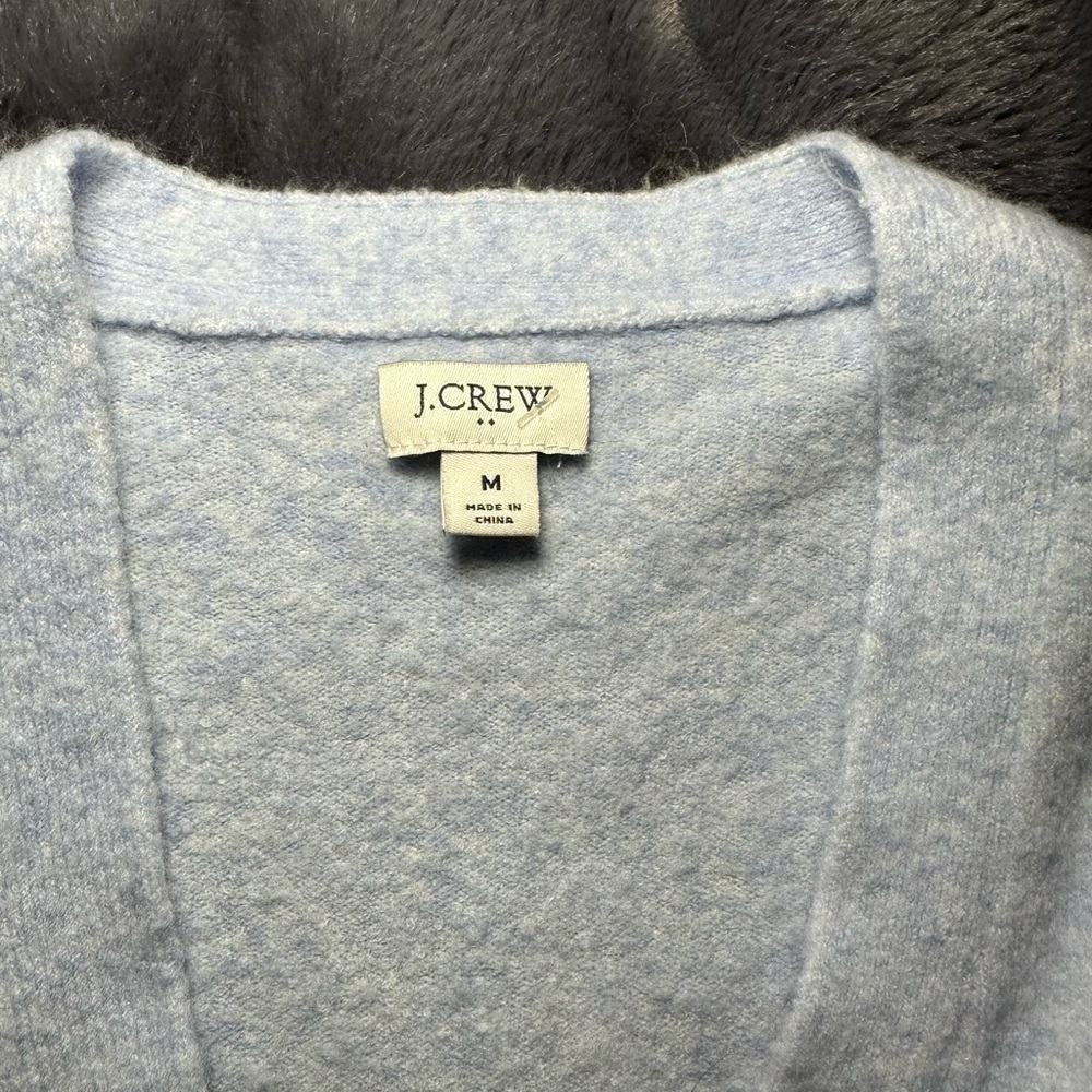 J. Crew Soft Sky Blue Knit Top - Picture 2 of 8